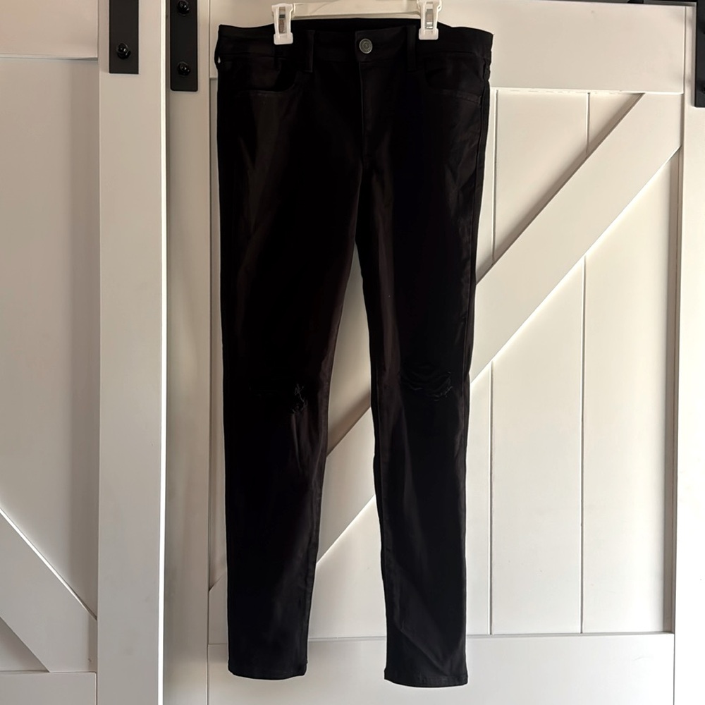 American eagle next level stretch distressed skinny jeans